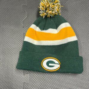 Green Bay Packers Knit Pom Beanie Nfl Team Winter Stripes Warm Headwear